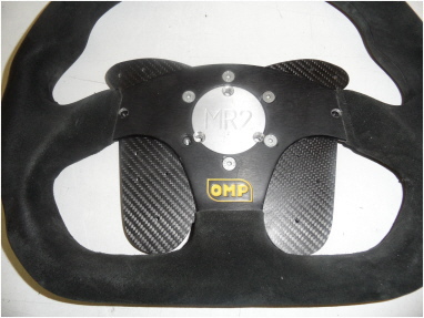 Sportlenkrad mit Tasterhalterplatte aus Carbon